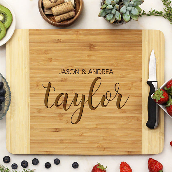 bamboo cutting board, custom engraved cutting board, personalized cutting board