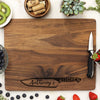 Chef Knife Cutting Board, Custom Engraved Cutting Board, Personalized Cutting Board "Anthony's Kitchen"