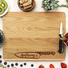 Chef Knife Cutting Board, Custom Engraved Cutting Board, Personalized Cutting Board "Anthony's Kitchen"