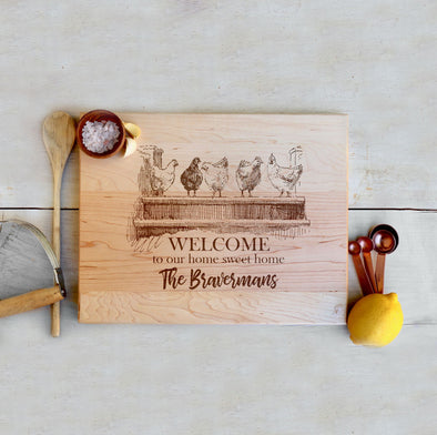 Maple Farmhouse Cutting Board "The Bravermans"