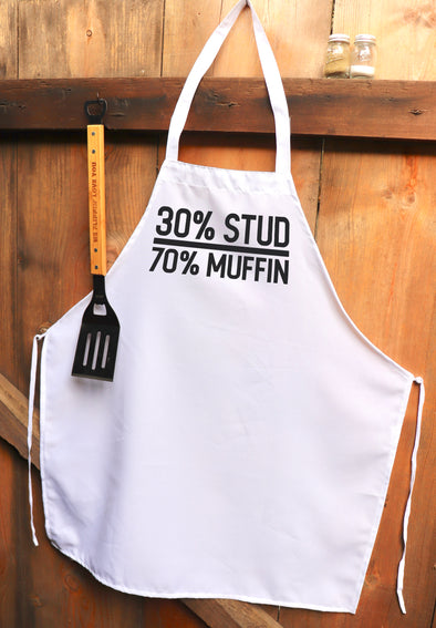 Chef Apron, Custom Apron, Personalized Apron "Stud Muffin"