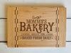 Custom Farm House Cutting Board "Mommy's Bakery"