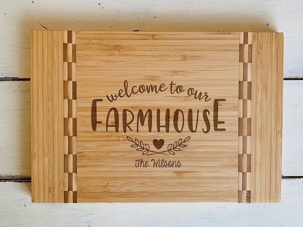 Custom Farmhouse Cutting Board "The Wilsons"