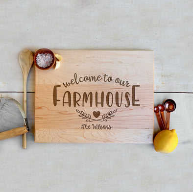 Custom Farmhouse Cutting Board "The Wilsons"