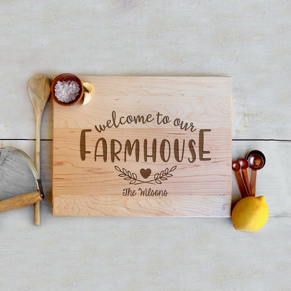 Custom Farmhouse Cutting Board "The Wilsons"