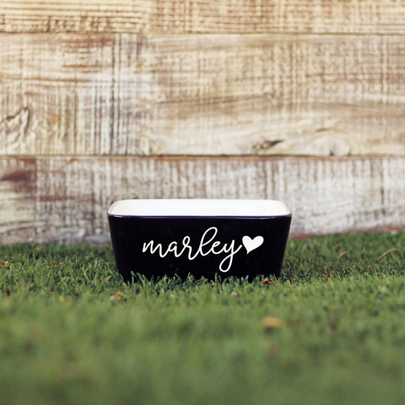 Dog Bowl - "Marley Heart"