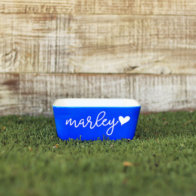 Dog Bowl - "Marley Heart"