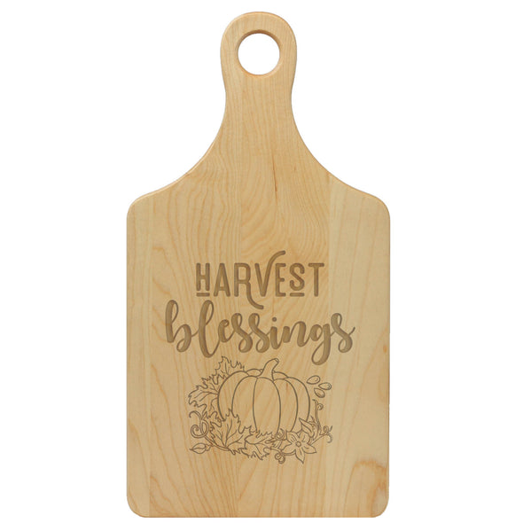 Paddle Cutting Board, "Harvest Blessings"