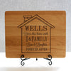 "Wells House Design" Cutting Board & Stand