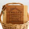 "Wells House Design" Cutting Board & Key Chains