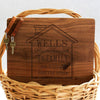 "Wells House Design" Cutting Board & Key Chains