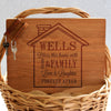 "Wells House Design" Cutting Board & Key Chains