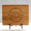 "Samuel & Kristine Floral" Cutting Board & Stand