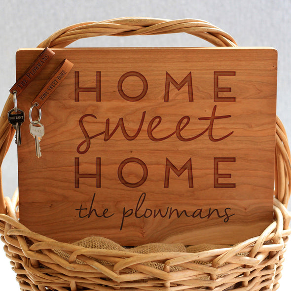 "Home Plowmans" Cutting Board & Key Chains