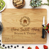 Home Sweet Home Custom Cutting Board, Personalized Home Sweet Home Cutting Board, Custom Cutting Board, "Home Sweet Home Brianna & Thomas"