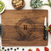 walnut cutting board, custom engraved cutting board, personalized cutting board