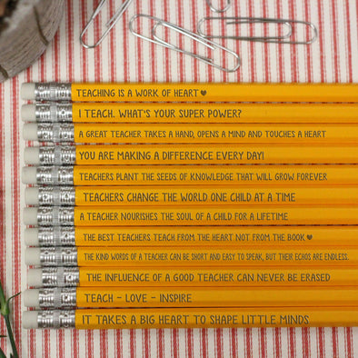 Teacher Classroom Pencils, Teacher Pencils, Positivity Teacher Pencils