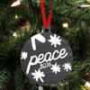 Personalized Wood Ornament - "Peace"