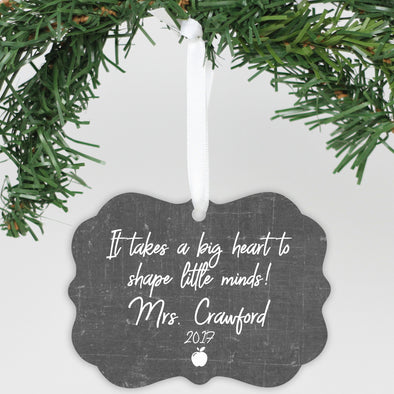 Personalized Teacher Christmas Ornament