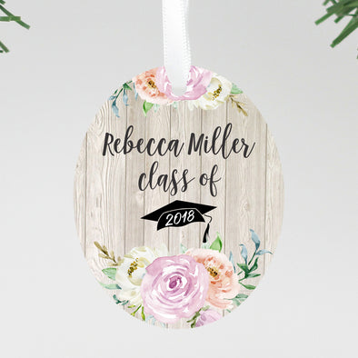 Custom Graduation Ornament, Personalized Grad Ornament, Custom Christmas Ornament "Rebecca Miller"