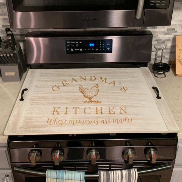 Custom Ottoman Tray, Personalized Noodle board, Stove Top Cover, Wooden Serving Tray, Breakfast Tray, Rustic Tray, Farmhouse decor. 