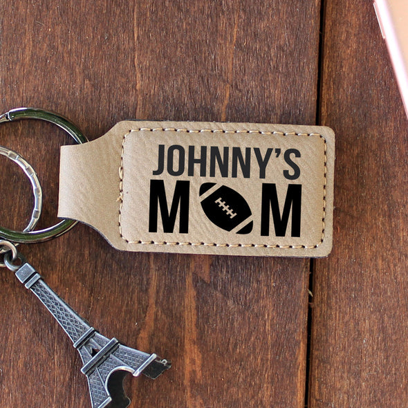 Personalized Engraved Key Chain - "Johnny's Mom"