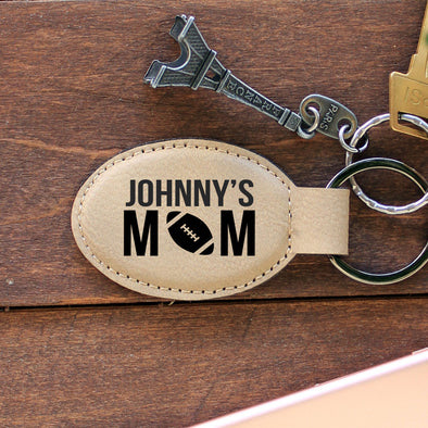 Personalized Engraved Key Chain - "Johnny's Mom"