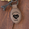 Personalized Engraved Genuine Leather Key Chain