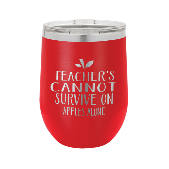 Personalized Wine Tumbler, Teacher