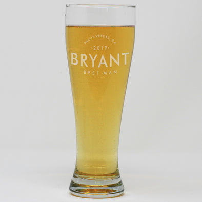 Pilsner Pint Glass - Best Man