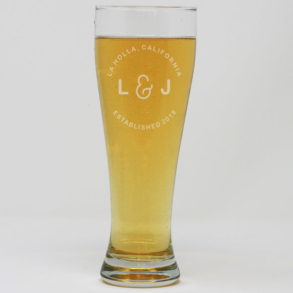 Pilsner Pint Glass - Established