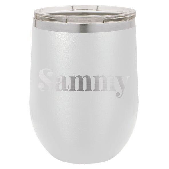 Custom Wine Tumbler with Cute Font, Personalized Wine Tumbler, Custom Wine Tumbler