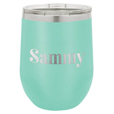 Custom Wine Tumbler with Cute Font, Personalized Wine Tumbler, Custom Wine Tumbler