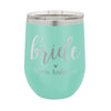 Personalized Bride Wine Tumbler, Insulated Wine Tumbler "Bride Maria Anderson"