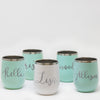 Personalized Wine Tumbler Set