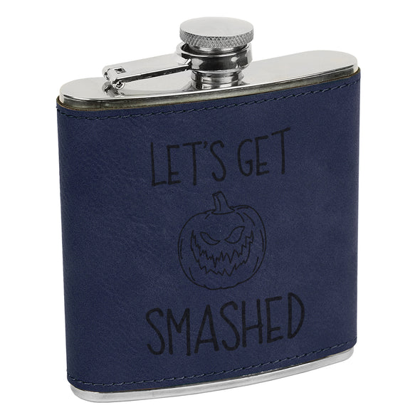 Let's get Smashed Flask, Halloween Flask, Funny Halloween Flask, Silly Halloween Flask