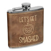 Let's get Smashed Flask, Halloween Flask, Funny Halloween Flask, Silly Halloween Flask