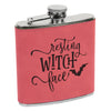 Resting Witch Face Flask, Halloween Flask, Funny Halloween Flask, Silly Halloween Flask