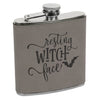 Resting Witch Face Flask, Halloween Flask, Funny Halloween Flask, Silly Halloween Flask