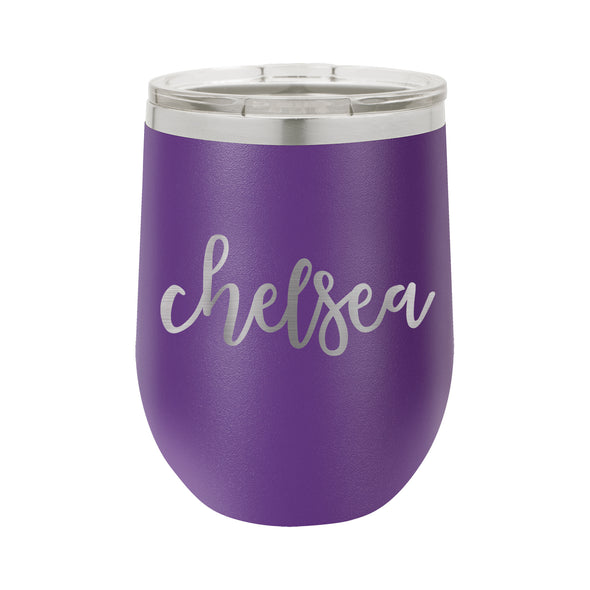 Personalized Wine Tumbler, Insulated Wine Tumbler "Chelsea"