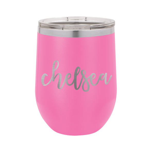 Personalized Wine Tumbler, Insulated Wine Tumbler "Chelsea"