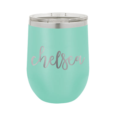 Personalized Wine Tumbler, Insulated Wine Tumbler "Chelsea"