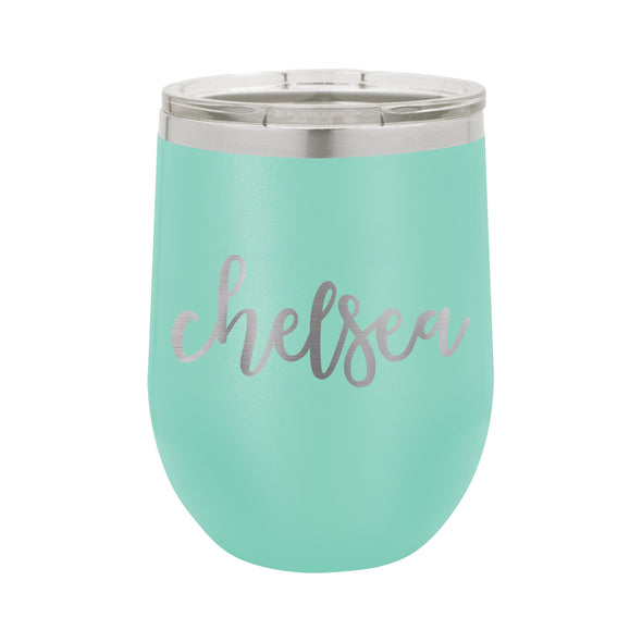 Personalized Wine Tumbler, Insulated Wine Tumbler "Chelsea"