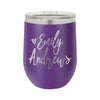 Personalized Wine Tumbler, Insulated Wine Tumbler "Emily Andrews"