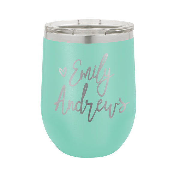 Personalized Wine Tumbler, Insulated Wine Tumbler "Emily Andrews"