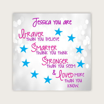 Wall Door Sign, Kid's Room Sign, Custom Wall Sign, "Jessica"