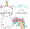 Caticorn Wall Door Sign, Kid's Room Sign, Custom Wall Sign, "Michaela"