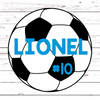 Soccer Wall Door Sign, Kid's Room Sign, Custom Wall Sign, "Lionel"