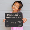 Personalized First Day Of School and Last Day of School Chalkboard Signs