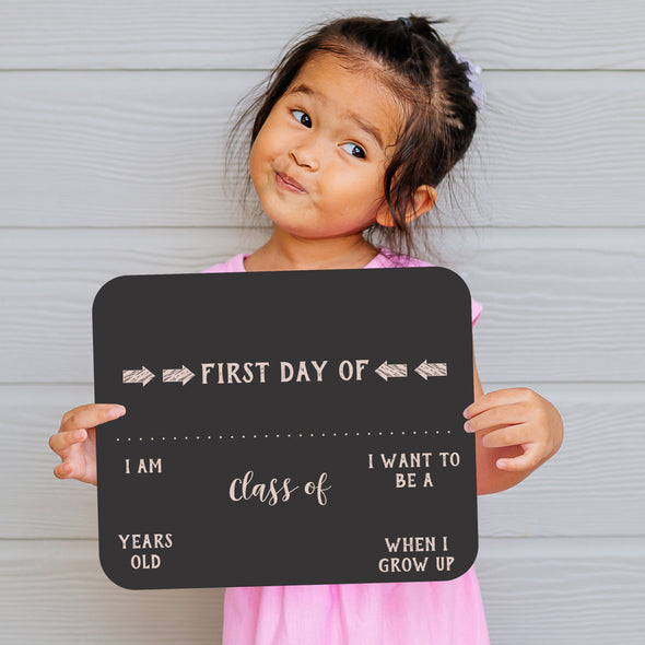 Personalized First Day Of School and Last Day of School Chalkboard Signs